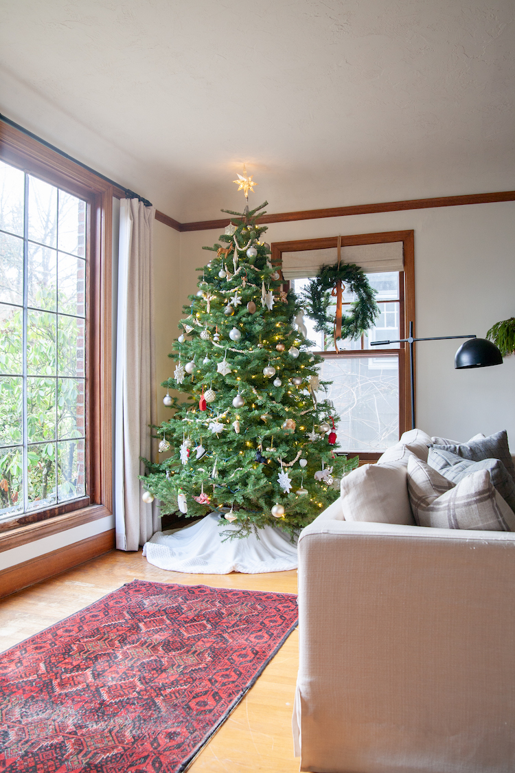 Fresh Faux Greenery and Classic Christmas Decor