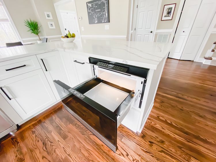 Kitchen Renovation with Drawer Microwave