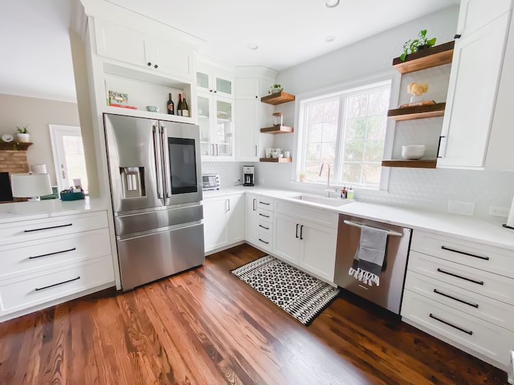 Kitchen Renovation with Drawer Microwave