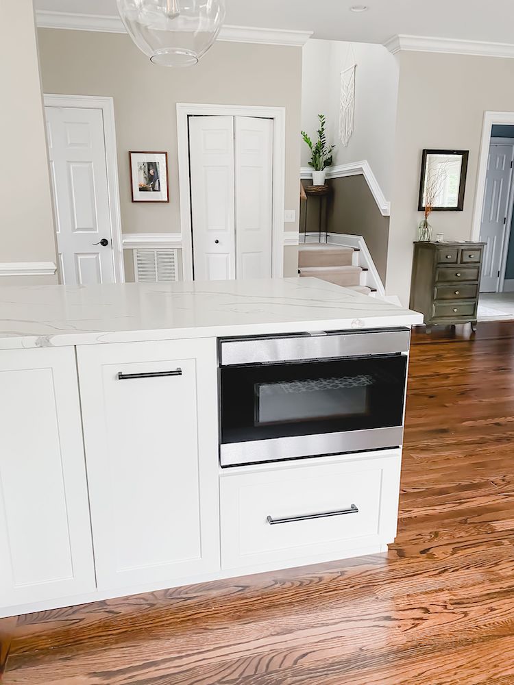 Kitchen Renovation with Drawer Microwave