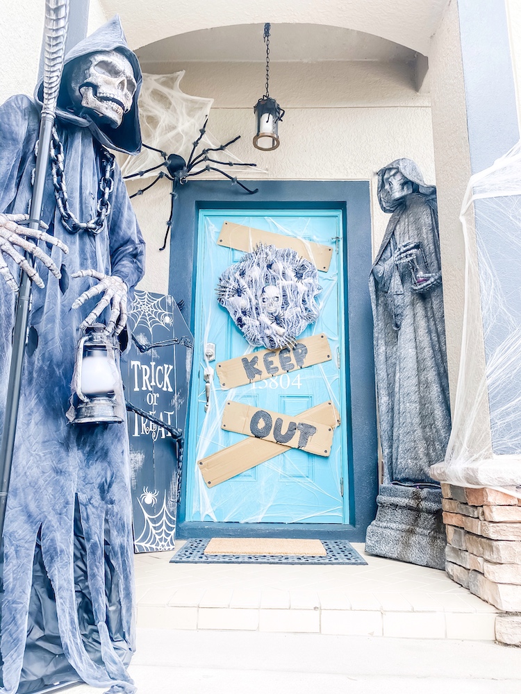 Creating a Spooky Cemetery Front Porch for Halloween